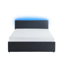 Lit Coffre à Led ASTRA Simili Noir 140x190 Sommier Inclus 6 Lit Coffre à Led ASTRA Simili Noir 140x190 Sommier Inclus -Meuble Déco Soldes astra lit coffre 140 noir 2