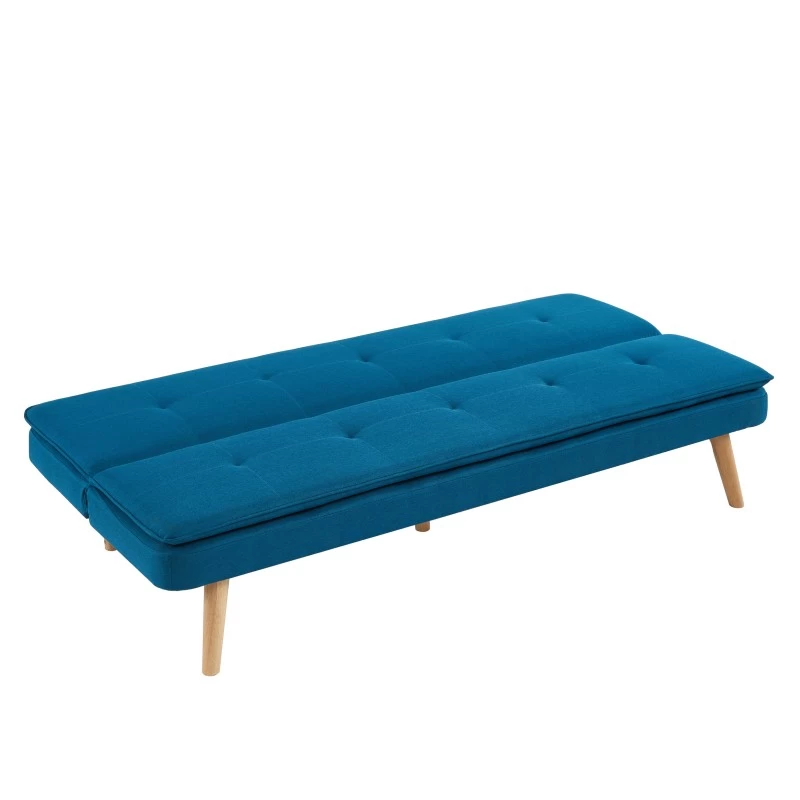 Banquette ELIO Convertible Tissu Bleu 3 Places 4 Banquette ELIO Convertible Tissu Bleu 3 Places – Image 4