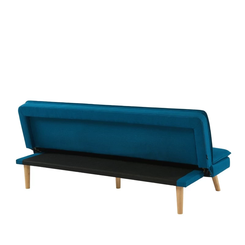 Banquette ELIO Convertible Tissu Bleu 3 Places 5 Banquette ELIO Convertible Tissu Bleu 3 Places – Image 5