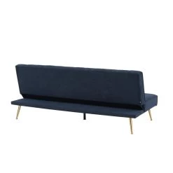 Banquette NINO Convertible Velours Côtelé Bleu Foncé -Meuble Déco Soldes banquette nino convertible velours cotele bleu fonce 4