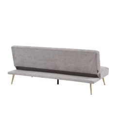 Banquette NINO Convertible Velours Côtelé Gris Clair -Meuble Déco Soldes banquette nino convertible velours cotele grege 4