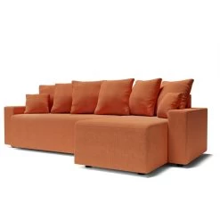 Canapé D'angle ALMA Convertible Tissu Rouille 4 Places 12 Canapé D'angle ALMA Convertible Tissu Rouille 4 Places -Meuble Déco Soldes canape angle alma convertible tissu rouille 4 places 2