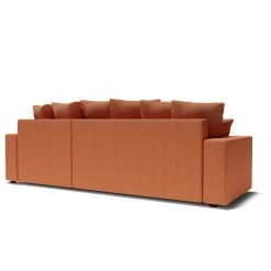 Canapé D'angle ALMA Convertible Tissu Rouille 4 Places 15 Canapé D'angle ALMA Convertible Tissu Rouille 4 Places -Meuble Déco Soldes canape angle alma convertible tissu rouille 4 places 5