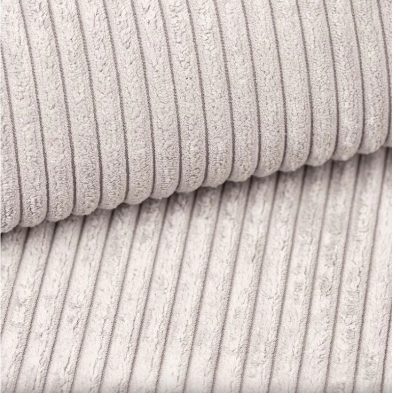 Canapé D'angle ALMA Convertible Velours Côtelé Beige 4 Places 8 Canapé D'angle ALMA Convertible Velours Côtelé Beige 4 Places – Image 8