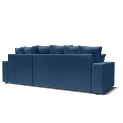 Canapé D'angle ALMA Convertible Velours Côtelé Bleu Cobalt 4 Places 15 Canapé D'angle ALMA Convertible Velours Côtelé Bleu Cobalt 4 Places -Meuble Déco Soldes canape angle alma convertible velours cotele bleu cobalt 4 places 5