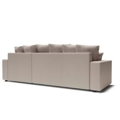 Canapé D'angle ALMA Convertible Velours Côtelé Grège 4 Places 15 Canapé D'angle ALMA Convertible Velours Côtelé Grège 4 Places -Meuble Déco Soldes canape angle alma convertible velours cotele grege 4 places 5