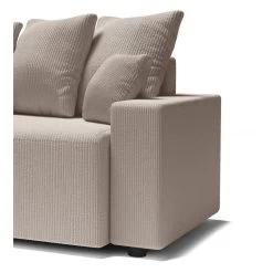 Canapé D'angle ALMA Convertible Velours Côtelé Grège 4 Places 16 Canapé D'angle ALMA Convertible Velours Côtelé Grège 4 Places -Meuble Déco Soldes canape angle alma convertible velours cotele grege 4 places 6