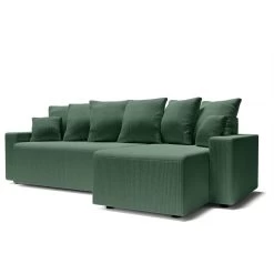Canapé D'angle ALMA Convertible Velours Côtelé Vert 4 Places 12 Canapé D'angle ALMA Convertible Velours Côtelé Vert 4 Places -Meuble Déco Soldes canape angle alma convertible velours cotele vert 4 places 2
