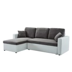 Canapé D'angle ASPEN Gris Et Blanc 4 Accroches 10 Canapé D'angle ASPEN Gris Et Blanc 4 Accroches -Meuble Déco Soldes canape angle aspen gris et blanc 4 accroches 2