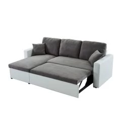 Canapé D'angle ASPEN Gris Et Blanc 4 Accroches 11 Canapé D'angle ASPEN Gris Et Blanc 4 Accroches -Meuble Déco Soldes canape angle aspen gris et blanc 4 accroches 3