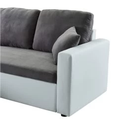 Canapé D'angle ASPEN Gris Et Blanc 4 Accroches 13 Canapé D'angle ASPEN Gris Et Blanc 4 Accroches -Meuble Déco Soldes canape angle aspen gris et blanc 4 accroches 5