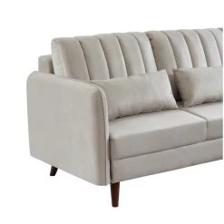 Canapé D'angle IDAHO Tissu Sable Fixe 11 Canapé D'angle IDAHO Tissu Sable Fixe -Meuble Déco Soldes canape angle idaho tissu sable angle fixe 5