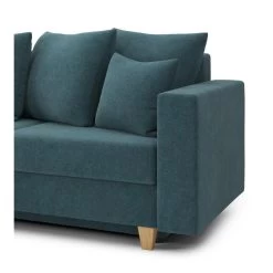 Canapé D'angle KRISTI Convertible Tissu Bleu Paon 4 Places 16 Canapé D'angle KRISTI Convertible Tissu Bleu Paon 4 Places -Meuble Déco Soldes canape angle kristi convertible tissu bleu paon 4 places 6