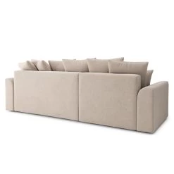Canapé D'angle NOVA Convertible Tissu Beige 4 Places -Meuble Déco Soldes canape angle nova convertible tissu beige 4 places 5