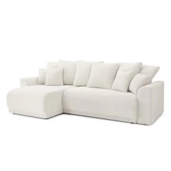 Canapé D'angle NOVA Convertible Tissu Bouclette Blanc 4 Places 12 Canapé D'angle NOVA Convertible Tissu Bouclette Blanc 4 Places -Meuble Déco Soldes canape angle nova convertible tissu bouclette blanc 4 places 2