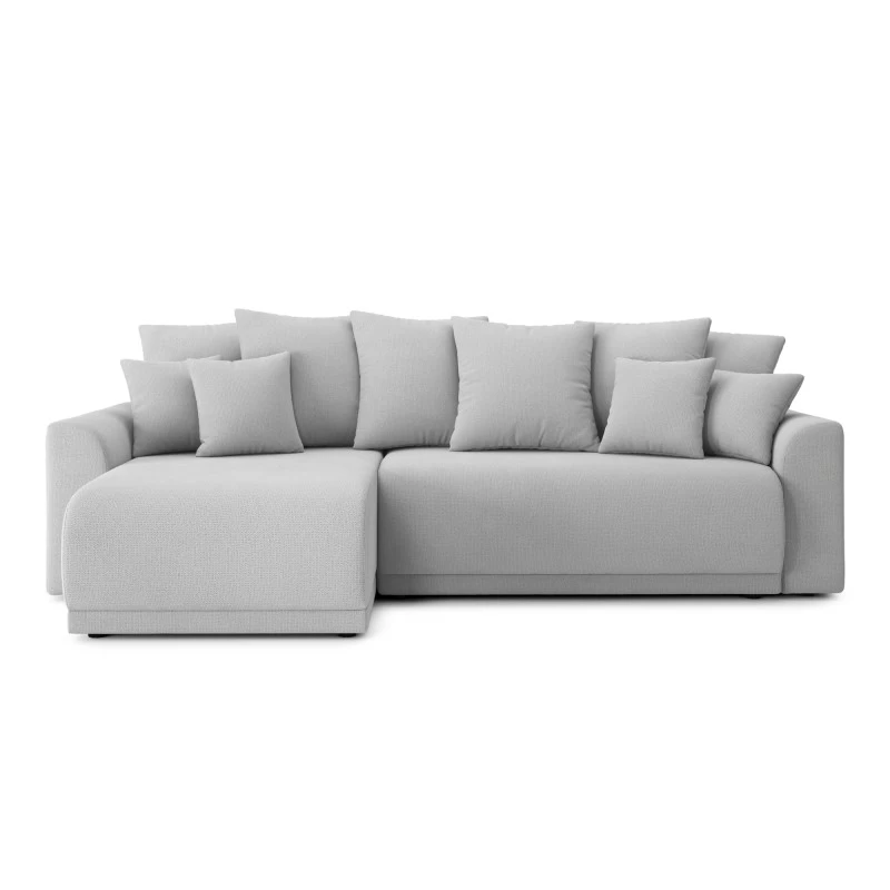 Canapé D'angle NOVA Convertible Tissu Gris 4 Places 2 Canapé D'angle NOVA Convertible Tissu Gris 4 Places – Image 2