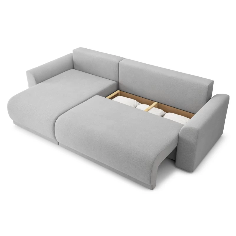 Canapé D'angle NOVA Convertible Tissu Gris 4 Places 5 Canapé D'angle NOVA Convertible Tissu Gris 4 Places – Image 5