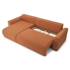 Canapé D'angle NOVA Convertible Tissu Rouille 4 Places 14 Canapé D'angle NOVA Convertible Tissu Rouille 4 Places -Meuble Déco Soldes canape angle nova convertible tissu rouille 4 places 4