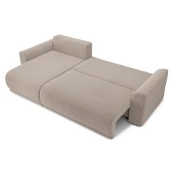 Canapé D'angle NOVA Convertible Velours Côtelé Grège 4 Places 13 Canapé D'angle NOVA Convertible Velours Côtelé Grège 4 Places -Meuble Déco Soldes canape angle nova convertible velours cotele grege 4 places 3