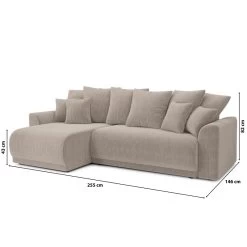 Canapé D'angle NOVA Convertible Velours Côtelé Grège 4 Places 19 Canapé D'angle NOVA Convertible Velours Côtelé Grège 4 Places -Meuble Déco Soldes canape angle nova convertible velours cotele grege 4 places 9