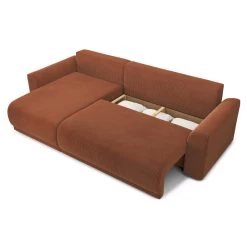 Canapé D'angle NOVA Convertible Velours Côtelé Terracotta 4 Places 14 Canapé D'angle NOVA Convertible Velours Côtelé Terracotta 4 Places -Meuble Déco Soldes canape angle nova convertible velours cotele terracotta 4 places 4