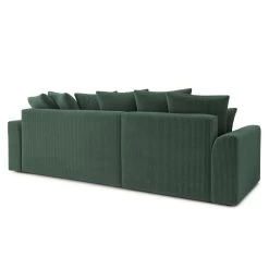 Canapé D'angle NOVA Convertible Velours Côtelé Vert 4 Places -Meuble Déco Soldes canape angle nova convertible velours cotele vert 4 places 5
