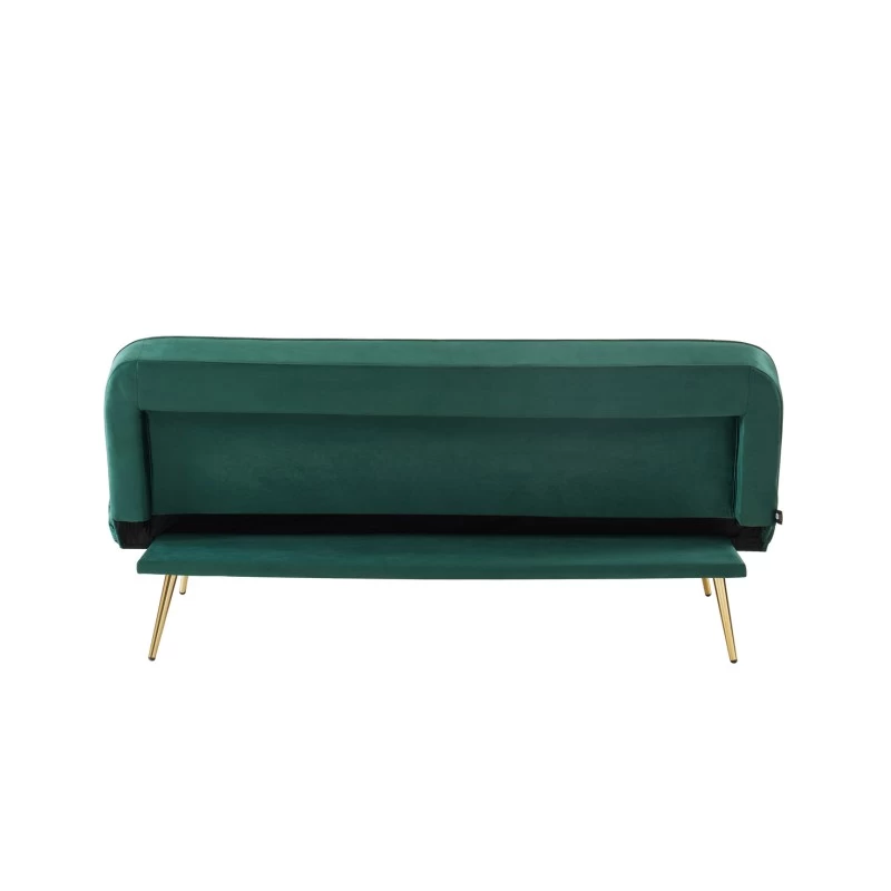 Banquette AROMA En Velours Vert 3 Places Convertible 8 Banquette AROMA En Velours Vert 3 Places Convertible – Image 8