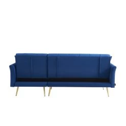 Canapé D'angle AROMA Convertible Velours Bleu 4 Places 14 Canapé D'angle AROMA Convertible Velours Bleu 4 Places -Meuble Déco Soldes canape d angle aroma convertible velours bleu 4 places 5