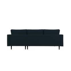 Canapé D'angle MAEL Cacharel En Tissu Bleu Foncé Fixe -Meuble Déco Soldes canape d angle mael cacharel tissu bleu fonce 3 places 3