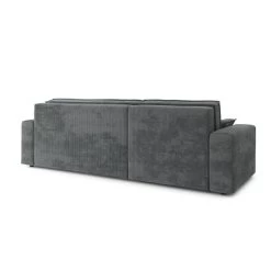 Canapé D'angle MARIUS Convertible Velours Côtelé Gris Souris 13 Canapé D'angle MARIUS Convertible Velours Côtelé Gris Souris -Meuble Déco Soldes canape d angle marius convertible velours cotele gris souris 5