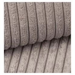 Canapé D'angle MIRA Convertible Et Réversible Velours Côtelé Grège -Meuble Déco Soldes canape d angle mira convertible et reversible velours cotele grege 7