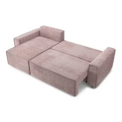Canapé D'angle MIRA Convertible Et Réversible Velours Côtelé Mauve 11 Canapé D'angle MIRA Convertible Et Réversible Velours Côtelé Mauve -Meuble Déco Soldes canape d angle mira convertible et reversible velours cotele mauve 3