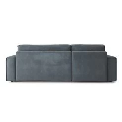 Canapé D'angle MIRA Convertible Et Réversible Velours Gris Souris -Meuble Déco Soldes canape d angle mira convertible et reversible velours gris souris 5