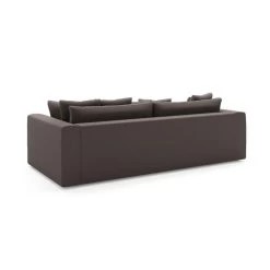 Canapé Droit ADEL Cacharel Fixe En Velours Moka 8 Canapé Droit ADEL Cacharel Fixe En Velours Moka -Meuble Déco Soldes canape droit adel cacharel velours moka 3 places 3