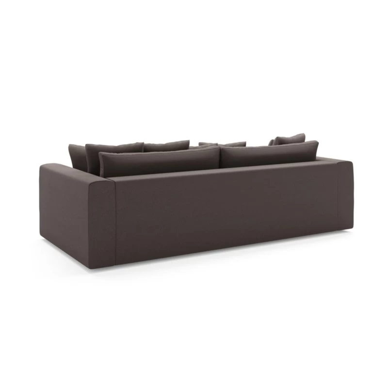 Canapé Droit ADEL Cacharel Fixe En Velours Moka 4 Canapé Droit ADEL Cacharel Fixe En Velours Moka – Image 4