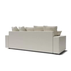 Canapé Droit ALMA Convertible Tissu Bouclette Blanc 3 Places 15 Canapé Droit ALMA Convertible Tissu Bouclette Blanc 3 Places -Meuble Déco Soldes canape droit alma convertible tissu bouclette blanc 3 places 5