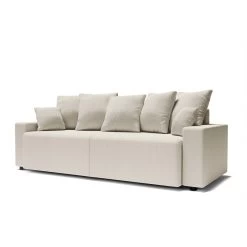 Canapé Droit ALMA Convertible Velours Côtelé Beige 3 Places 12 Canapé Droit ALMA Convertible Velours Côtelé Beige 3 Places -Meuble Déco Soldes canape droit alma convertible velours cotele beige 3 places 2