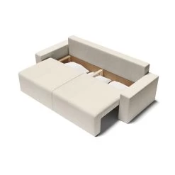 Canapé Droit ALMA Convertible Velours Côtelé Beige 3 Places 14 Canapé Droit ALMA Convertible Velours Côtelé Beige 3 Places -Meuble Déco Soldes canape droit alma convertible velours cotele beige 3 places 4