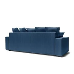 Canapé Droit ALMA Convertible Velours Côtelé Bleu Cobalt 3 Places 15 Canapé Droit ALMA Convertible Velours Côtelé Bleu Cobalt 3 Places -Meuble Déco Soldes canape droit alma convertible velours cotele bleu cobalt 3 places 5