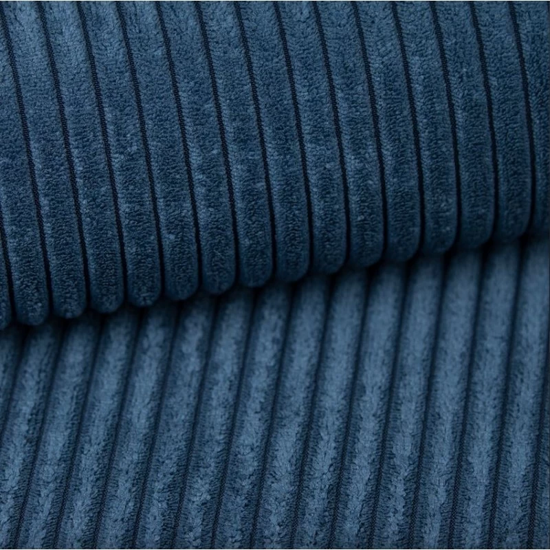 Canapé Droit ALMA Convertible Velours Côtelé Bleu Cobalt 3 Places 8 Canapé Droit ALMA Convertible Velours Côtelé Bleu Cobalt 3 Places – Image 8