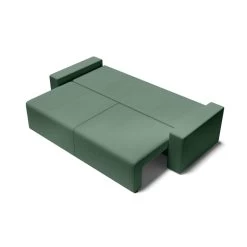 Canapé Droit ALMA Convertible Velours Côtelé Vert 3 Places 13 Canapé Droit ALMA Convertible Velours Côtelé Vert 3 Places -Meuble Déco Soldes canape droit alma convertible velours cotele vert 3 places 3