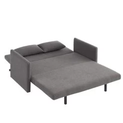 Canapé Droit JADE En Tissu Bouclette Gris Convertible 3 Places -Meuble Déco Soldes canape droit jade en tissu bouclette gris convertible 3 places 3