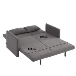 Canapé Droit JADE En Tissu Bouclette Gris Convertible 3 Places -Meuble Déco Soldes canape droit jade en tissu bouclette gris convertible 3 places 7