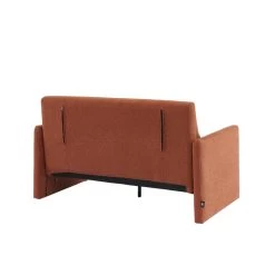 Canapé Droit JADE En Tissu Bouclette Terracotta Convertible 2 Places 12 Canapé Droit JADE En Tissu Bouclette Terracotta Convertible 2 Places -Meuble Déco Soldes canape droit jade en tissu bouclette terracotta convertible 2 places 4