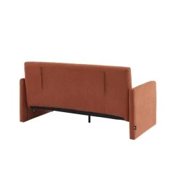 Canapé Droit JADE En Tissu Bouclette Terracotta Convertible 3 Places 12 Canapé Droit JADE En Tissu Bouclette Terracotta Convertible 3 Places -Meuble Déco Soldes canape droit jade en tissu bouclette terracotta convertible 3 places 4
