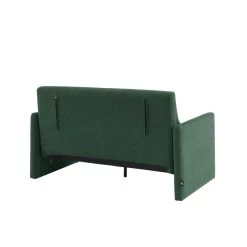 Canapé Droit JADE En Tissu Bouclette Vert Convertible 2 Places -Meuble Déco Soldes canape droit jade en tissu bouclette vert convertible 2 places 4