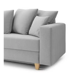 Canapé Droit KRISTI Convertible Tissu Gris 3 Places -Meuble Déco Soldes canape droit kristi convertible tissu gris 3 places 6