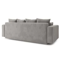 Canapé Droit KRISTI Convertible Velours Côtelé Gris Clair 3 Places 15 Canapé Droit KRISTI Convertible Velours Côtelé Gris Clair 3 Places -Meuble Déco Soldes canape droit kristi convertible velours cotele gris clair 5