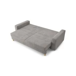 Canapé Droit KRISTI Convertible Velours Côtelé Gris Clair 3 Places 19 Canapé Droit KRISTI Convertible Velours Côtelé Gris Clair 3 Places -Meuble Déco Soldes canape droit kristi convertible velours cotele gris clair 9