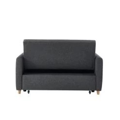 Canapé Droit LAURA En Tissu Anthracite Convertible 2 Places 16 Canapé Droit LAURA En Tissu Anthracite Convertible 2 Places -Meuble Déco Soldes canape droit laura en tissu anthracite convertible 2 places 6